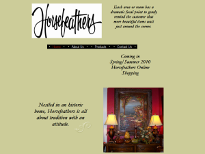 Shopping Horsefeathers of Salado is Easy with this New eCommerce Site