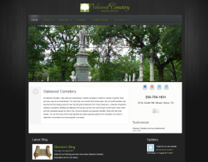 Historic Oakwood Cemetery has a New Website