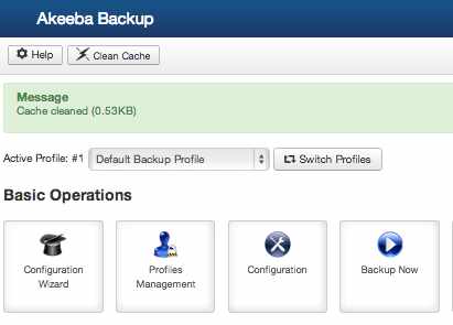 Akeeba Backup