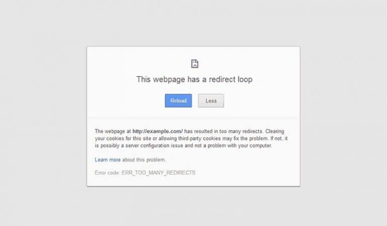 redirect loop problem in joomla