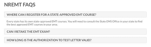 nremt faqs