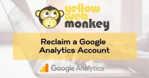 Reclaim a Google Analytics Account