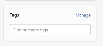 Picture of how to create tags