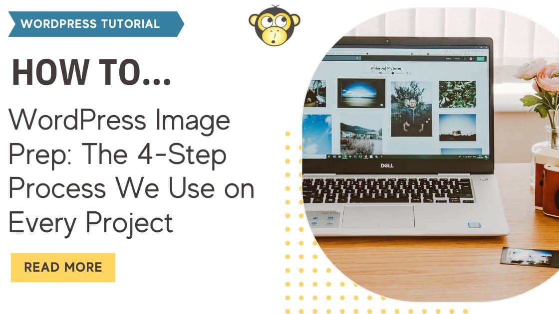 picture of a computer with digital images and flowers on the desk