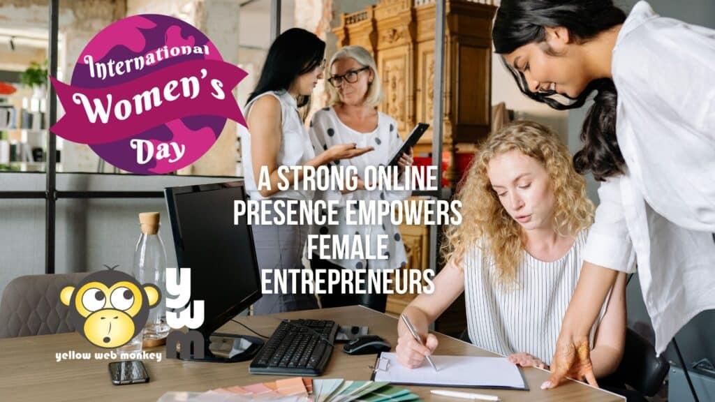 women entrepreneurs creating websites together